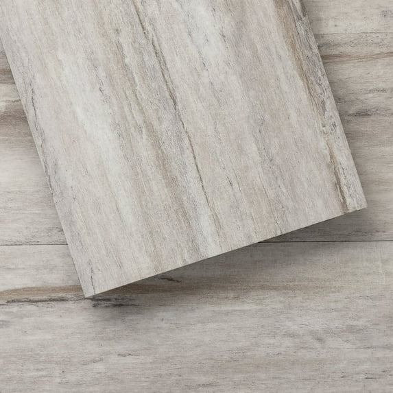 Lucida Surfaces BaseCore Winter Peel and Stick Vinyl Flooring Wood Look Planks 12 Pack (18sqft/Case)