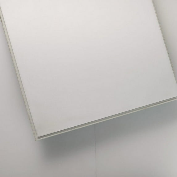 Lucida Surfaces Lucida Interlocking Flooring Solid Color Look Planks 13 Sq. Feet. Marshmallow Sample Size