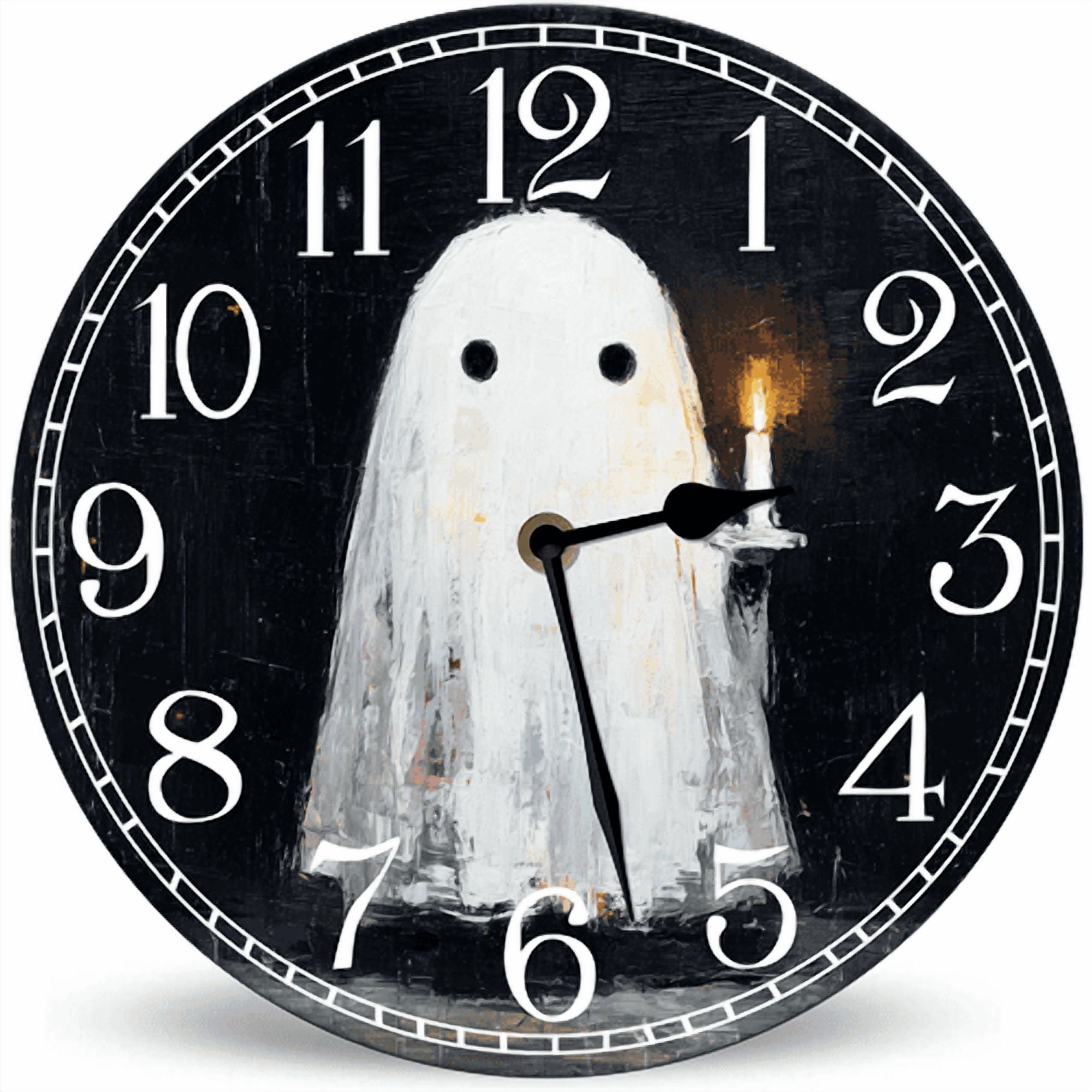 Lucidhisun Halloween Horror Bloodman Wall Clock, 10in Silent Non ...
