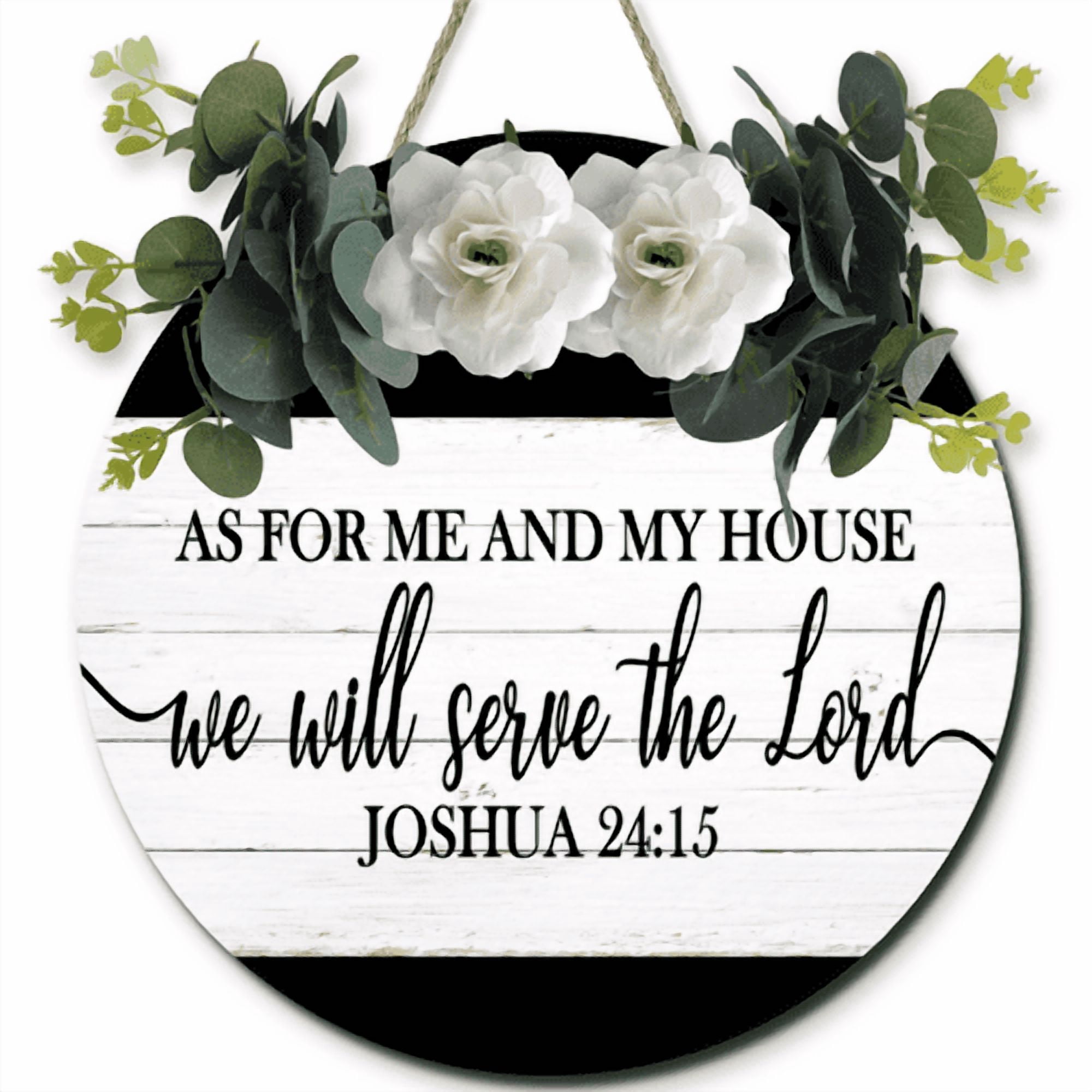 Lucidhisun As For Me And My House We Will Serve The Lord Hanging Plaque ...