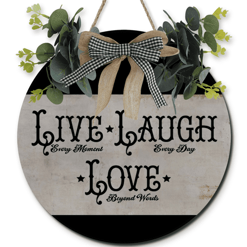 Lot De 3 Appliques Murales Bougeoirs Country Live Laugh Love – Déco Campagne Chic