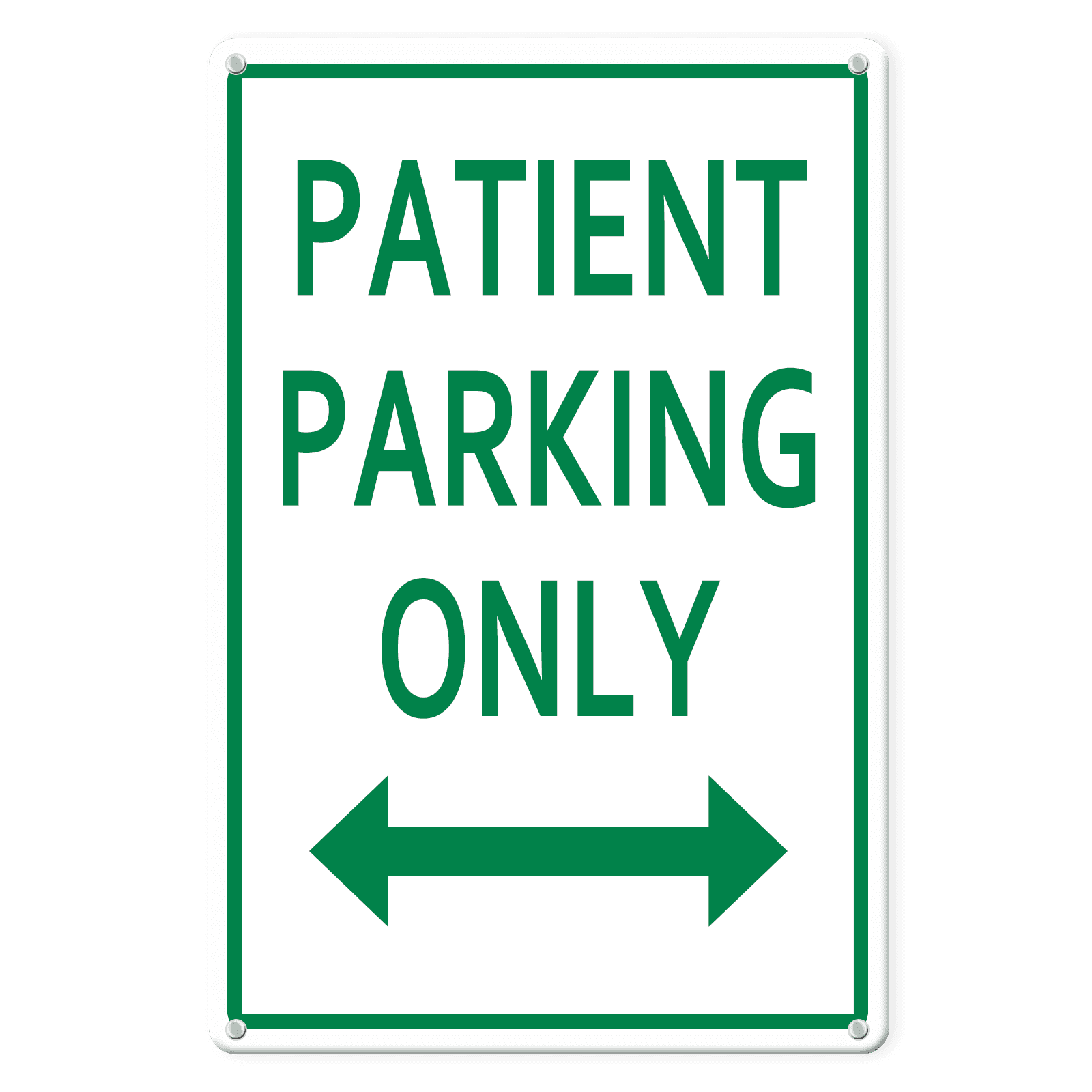 Lucidhisun Patient Parking Only Aluminium Sign 8×12inchch, Sturdy ...