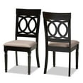 thumbnail image 1 of Lucie Modern and Contemporary Sand Fabric Upholstered 2-Piece Dining Chair Set Set, 1 of 8