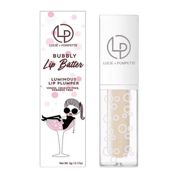 Lucie + Pompette Bubbly Lip Batter Luminous Lip Plumper - Adore (Gold)