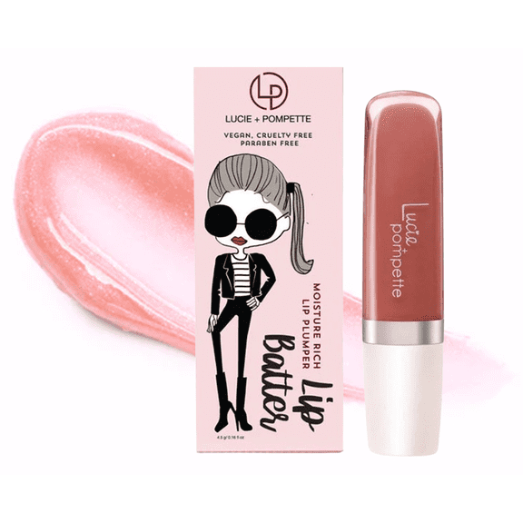 Lucie + Pompette Moisture Rich Lip Plumper Lip Batter - BON BON (Peach)