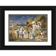thumbnail image 1 of Lucien Simon 24x18 Black Ornate Framed Double Matted Museum Art Print Titled: Nausicaa (1915), 1 of 5