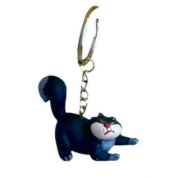Lucifer Cat PVC Key Ring Keychain Ornament Figurine Charm Figure Cinderella New