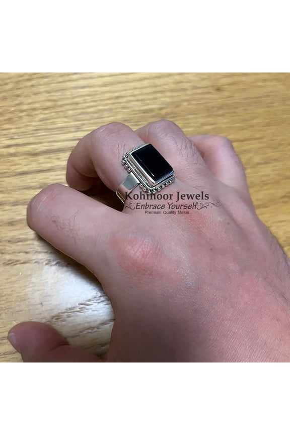 Lucifer Morningstar Rings 925 Sterling Silver Natural Lapis Lazuli Gemstone Lucifer's Ring Handmade UNISEX Ring Lapis Ring Engagement Gift Ring || KOHI