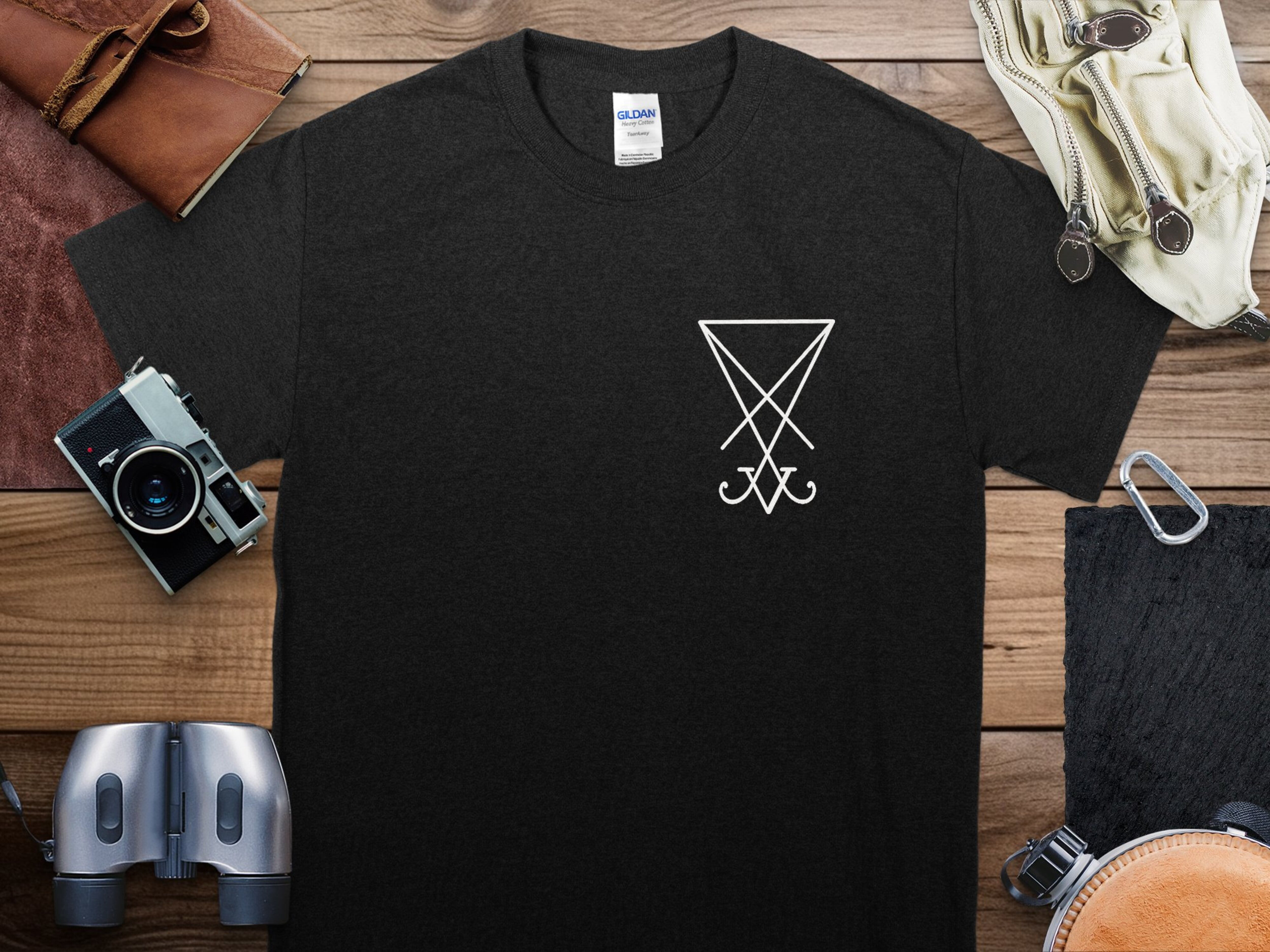 Baphomet - Discreet Satanist Symbol Shirt For Daily Life Baphomet - Discreet Satanist Symbol Shirt For Daily Life