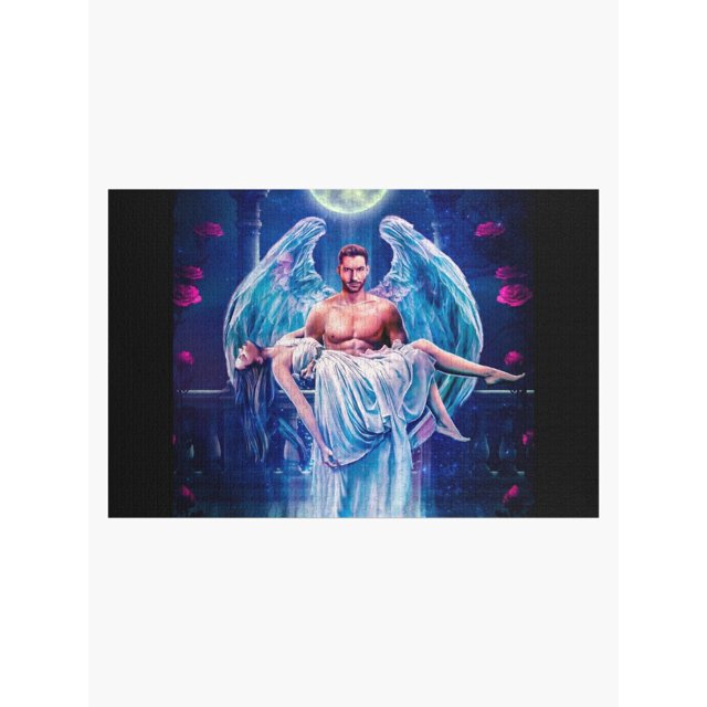 Lucifer and Chloe Fantasy Wings Jigsaw Puzzle Unique Wooden Puzzles for
