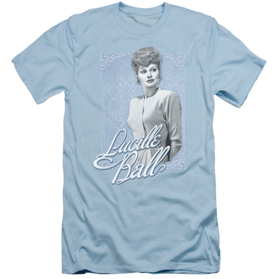 Lucille Ball Blue Lace S/S Adult 30/1 T-Shirt Light Blue