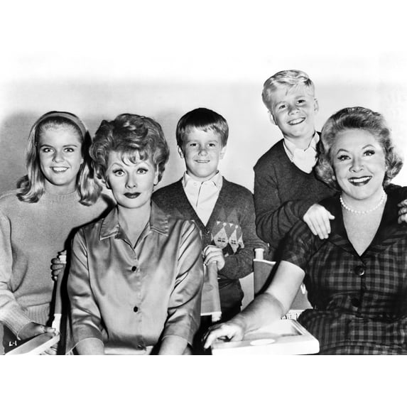 Lucille Ball Posed Together with the Cast in Group Picture Photo Print (8 x 10)