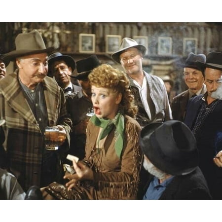 Lucille Ball in buckskin jacket in western saloon 1950 Fancy Pants 5x7 photo