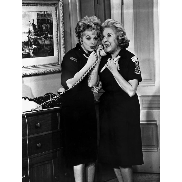 Lucille Ball with Woman wearing Black Dress Photo Print (8 x 10