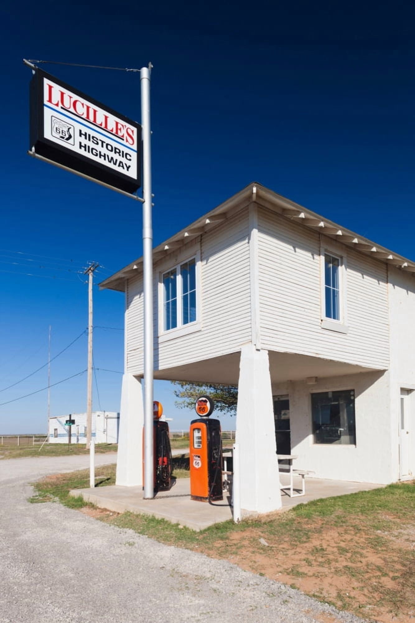 Lucilles Route 66 Roadhouse Hydro Oklahoma USA Canvas Art - Panoramic Images (24 x 36)