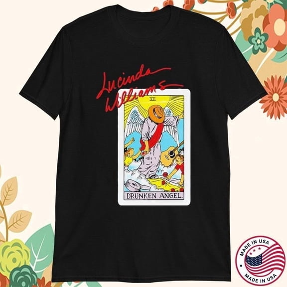 Lucinda Williams Drunken Angel Heavy Cotton Black T-Shirt S-5XL EN734