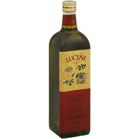 Lucini Italia Estate Select Extra Virgin Olive Oil, 1 l, (Pack of 6)
