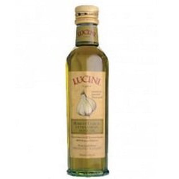 Lucini Italia Extra Virgin Olive Oil, Robust Garlic, 8.5 Oz