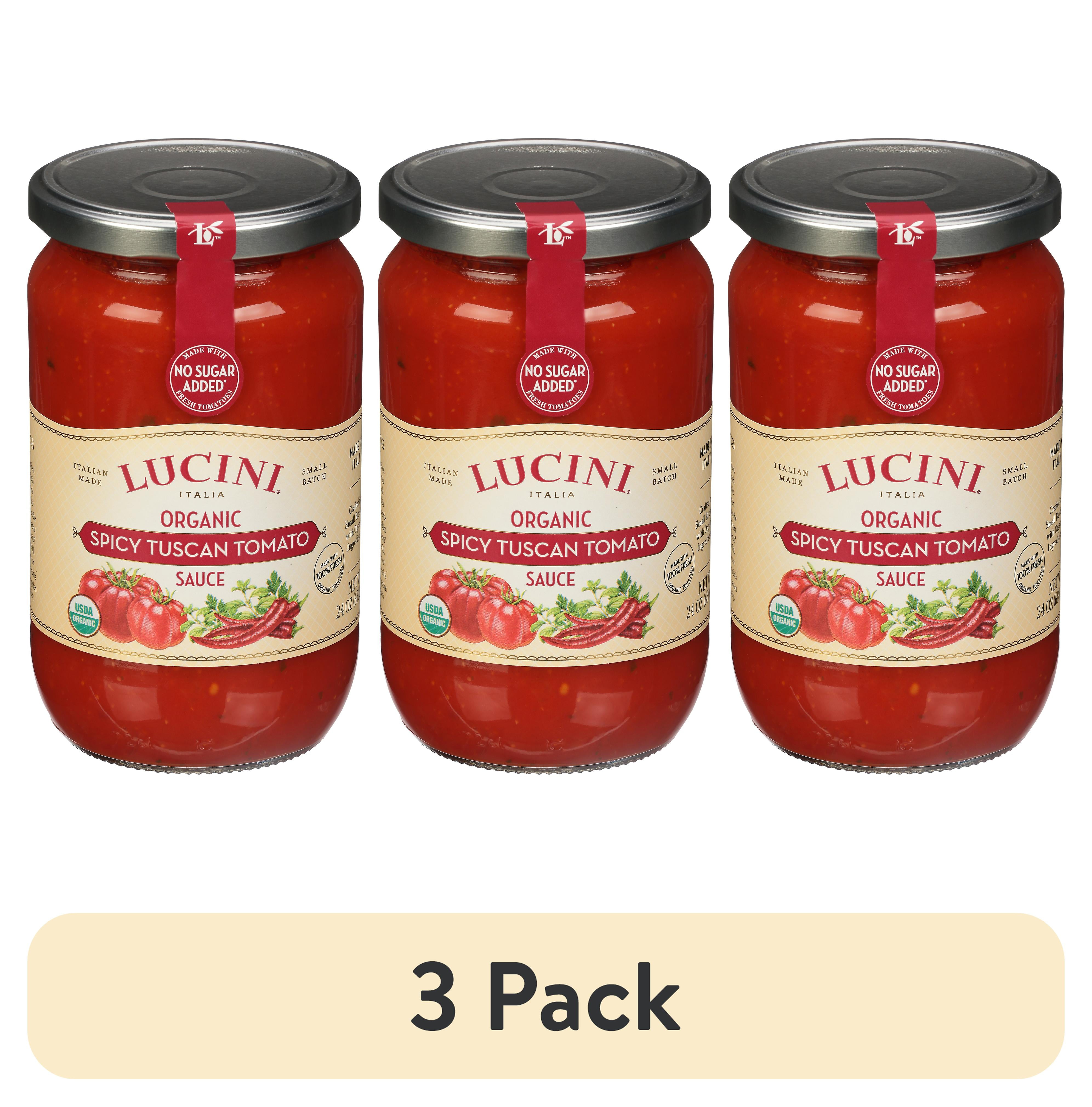 (3 pack) Lucini® Italia Organic Spicy Tuscan Tomato Sauce 24 oz. Jar ...