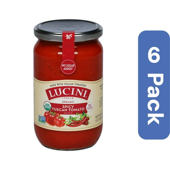 Lucini Spicy Tomato Pasta Sauce 24 oz (Pack Of 6)