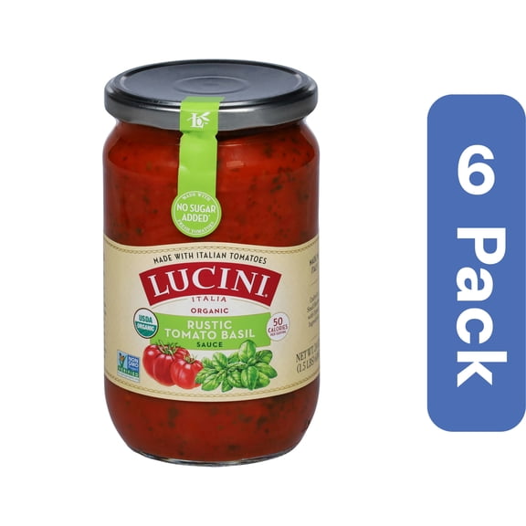 Lucini Tomato Basil Pasta Sauce 24 oz (Pack Of 6)