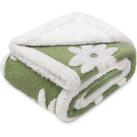 Waterproof Pet Blanket for Small Medium Large Dogs Washable Fluffy Thick Jacquard Shag Fleece Warm Sherpa 3D Textured Flower Print for Cats Puppy Couch Protection