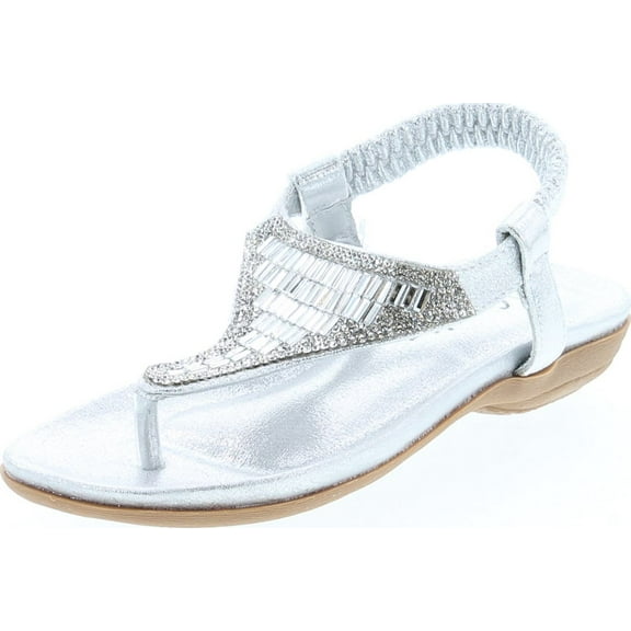 Lucita Crab CRAB-1809KM Little Girls Gladiator Rhinestone Comfort Flat Sandals