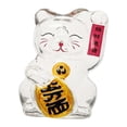 thumbnail image 1 of Luck Cat Piggy Bank Money Box Glass Material Table Centerpiece Ideal for Kids Home Decoration, 1 of 9
