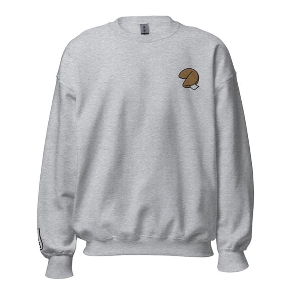 Luck Cookie Embroidered Crewneck