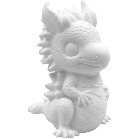 Luck Dragon Bank, Chinese Dragon Statue Paint Your Own Piggy Bank Paintable Bank DIY Saving Pot Unbreakable Plastic Piggy Bank Home Decor