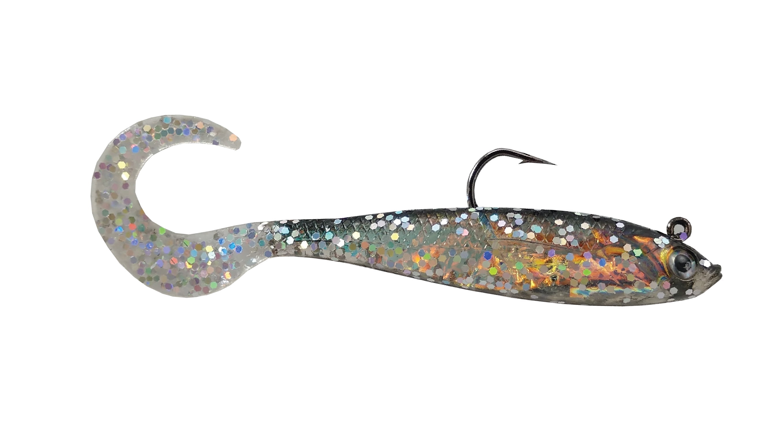 Luck E Strike 5 Inch Plastic and Lead Swimbaits Mirror Darting Image Shad for Bass, 2 Pack