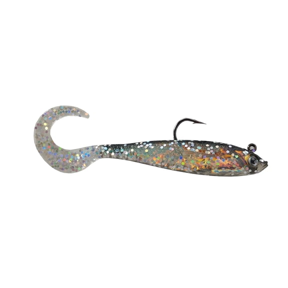 Luck E Strike 5 Inch Plastic and Lead Swimbaits Mirror Darting Image Shad for Bass, 2 Pack