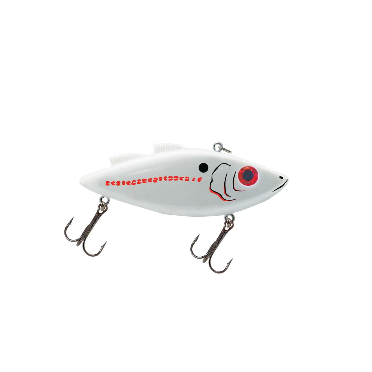 Luck E Strike All Rattler Fishing Lure, Pearl White