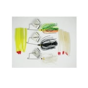 Luck E Strike Buzz Bait Kit, 1/4 oz, 15 Piece, Assorted Colors