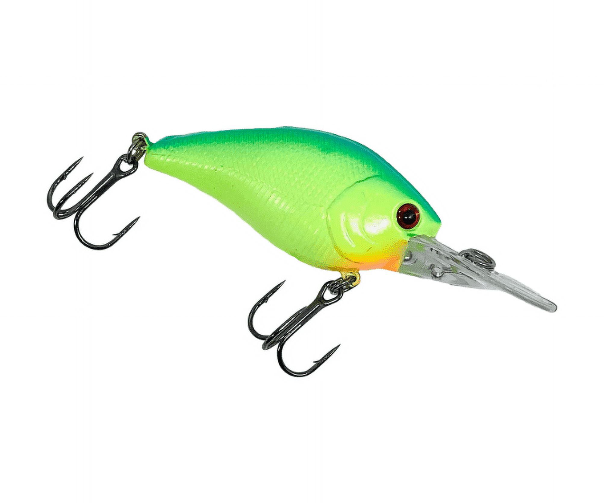 Luck E Strike Deep Smoothy Crankbait 2, #06 Blue/Chartreuse