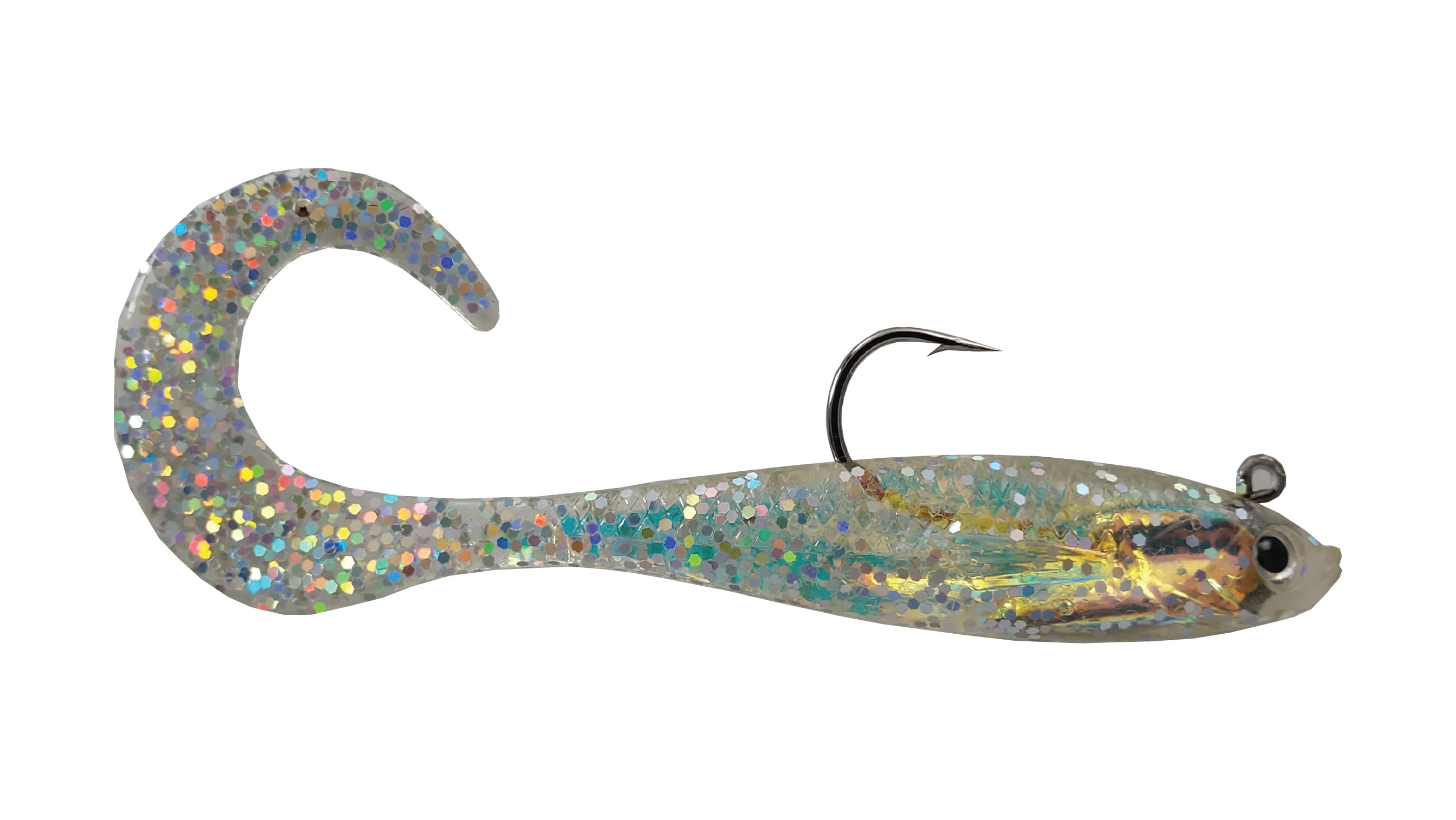 Luck E Strike Mirror Darting Image Shad 2" ,Natural, 2 pack