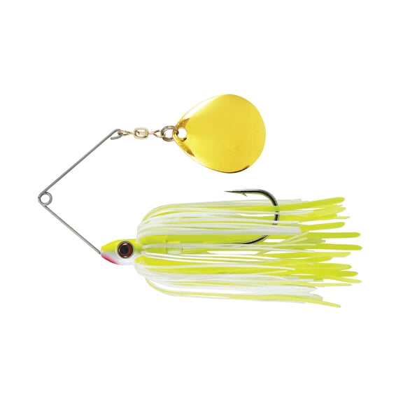 Luck E Strike Red Man Spinnerbait, 3/8 oz, #37 Chartreuse/White