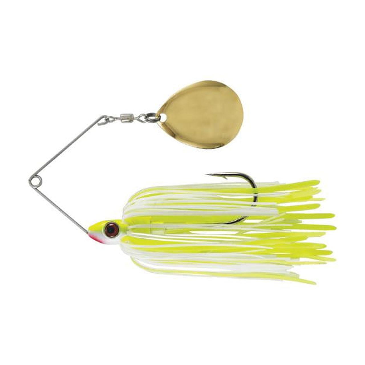 Luck E Strike Red Man Spinnerbait, 3/8 oz, #37 Chartreuse/White