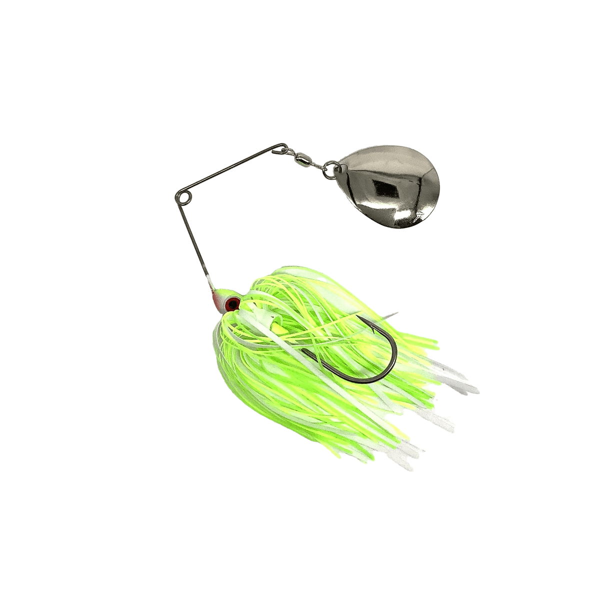 Luck E Strike Red Man Spinnerbait 3/8 oz, #82 Chartreuse/Green/White
