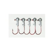 Luck E Strike, Round Jig Heads, 1/8 oz, Natural, 5 Count