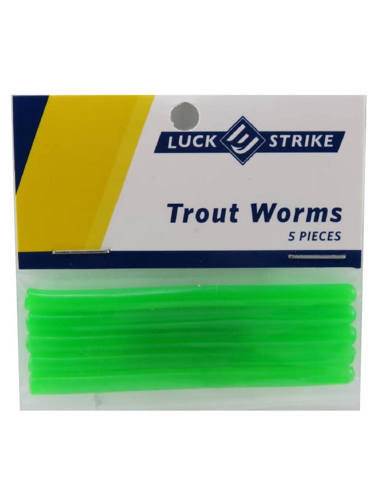 Zite Fishing Trout Worms - Fine Rib Rubber Baits + Tungsten Jig Heads -  Pack of 10 in Trout Bait Tin - No Flavour : : Sports & Outdoors