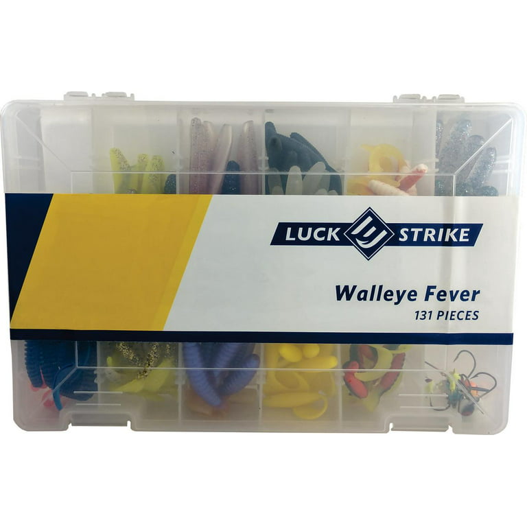 Luck-E-Strike, Walleye Fever Kit, 131 Count, Assorted Colors