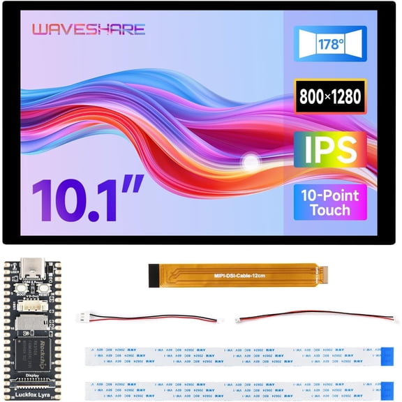 Luck-Fox Lyra LCD Kit A(with Luck-Fox Lyra & LCD Kit A), Luck-Fox Lyra RK3506G2 Linux Micro Development Board, Integrates Tripe-Core ARM Cortex-A7 and ARM Cortex-M0 Processors