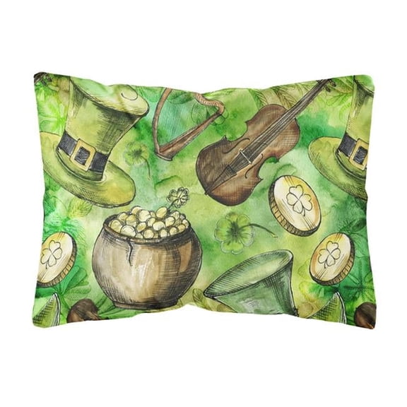 Luck of the Irish Canvas Fabric Decorative Pillow