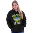 thumbnail image 1 of Luck of the Irish Clover Tootsie Owl Hoodie Sweatshirt Women Men Brisco Brands S, 1 of 6