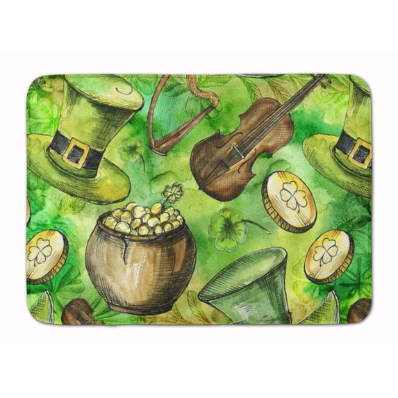 Luck of the Irish Machine Washable Memory Foam Mat