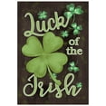 thumbnail image 1 of Luck of the Irish Shamrock Outdoor Garden Flag 12.5" x 18", 1 of 3