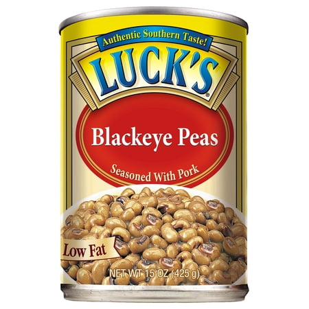 Luck's Blackeye Peas, Seasoned with Pork, 15oz Can
