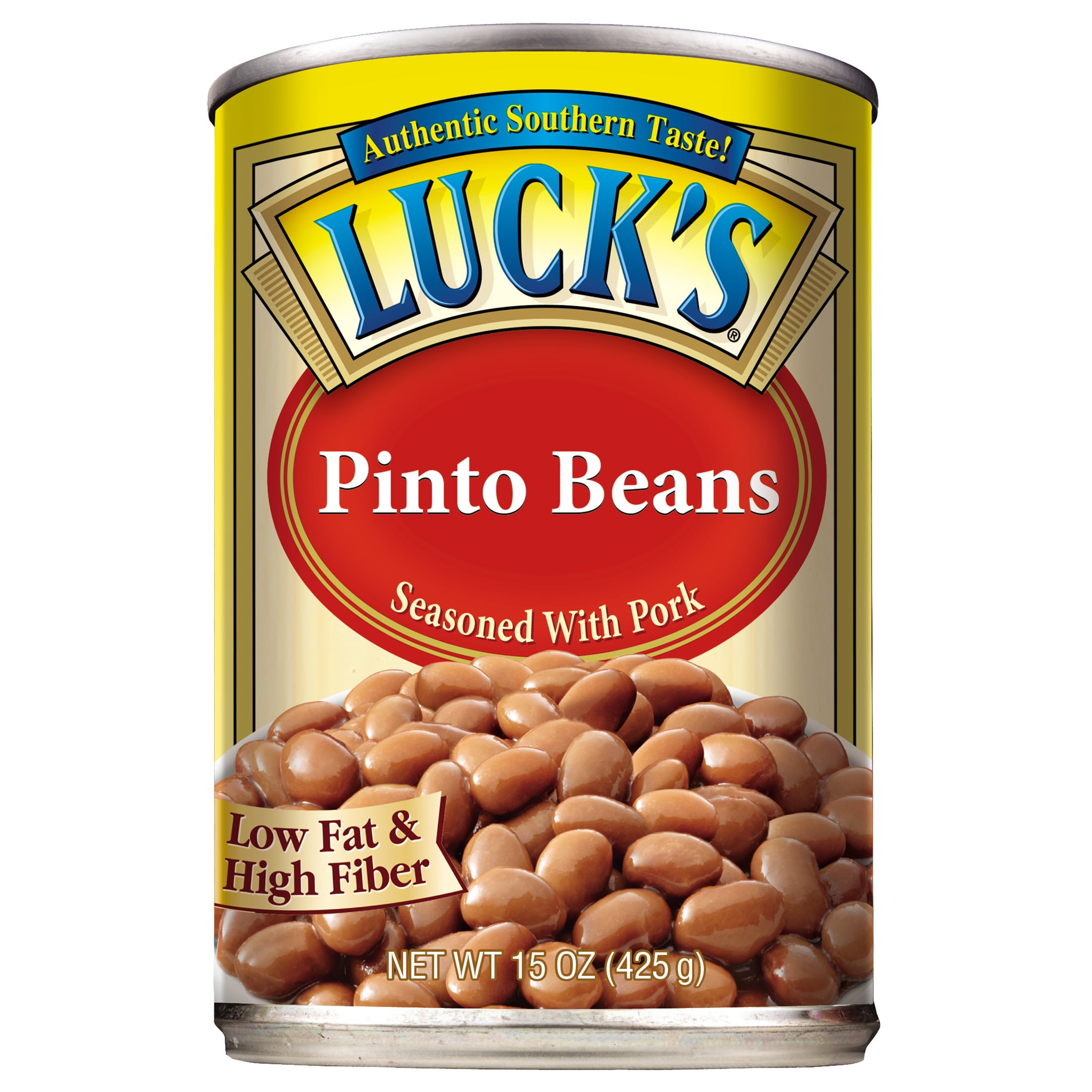 Luck's Pinto Beans Seasoned with Pork 15oz Can