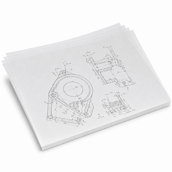 LuckArrives 200 Sheets Tracing Paper 8.27x11.69 inch, 60gsm Transparent Vellum Paper for Pencil, Marker, Ink – Sketch, Trace, Overlay